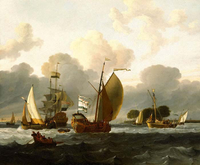 Dutch Yacht Before the Wind
